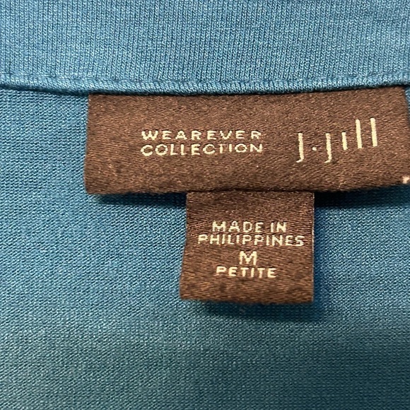 J. Jill wearever collection cyan blue cardigan - Picture 6 of 8